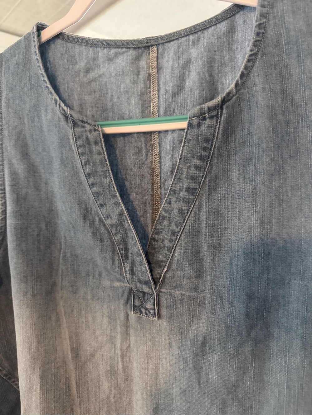 Cupshe NWT 100% Cotton Chambray Sleeveless Hi-Low Tunic medium - Picture 5 of 12